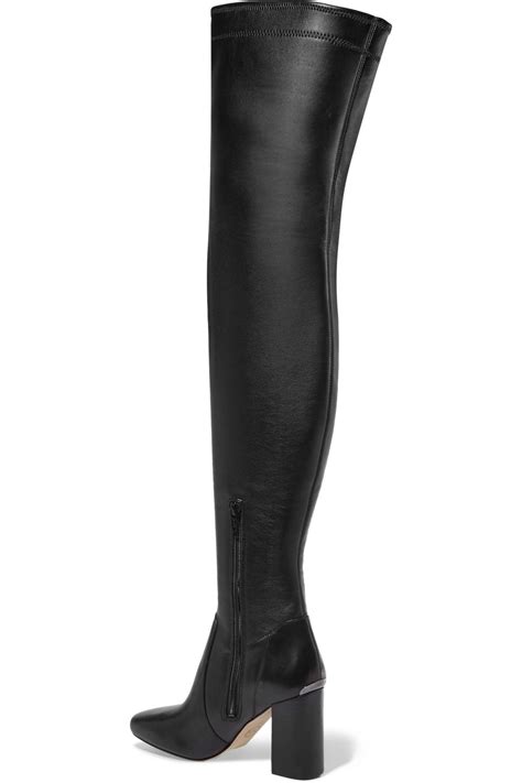 michael michael kors chase over-the-knee leather boots|macy's Michael Kors ankle boots.